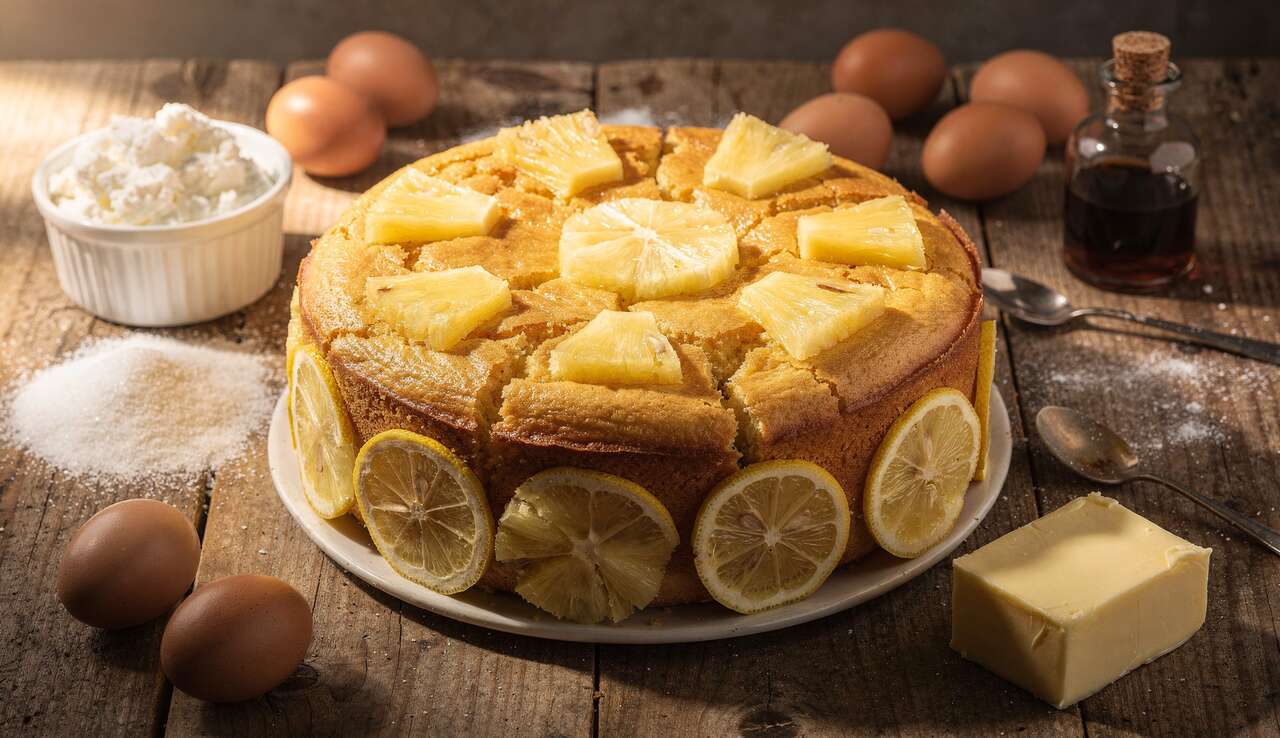 Gâteau ricotta, citron et ananas : une recette savoureuse