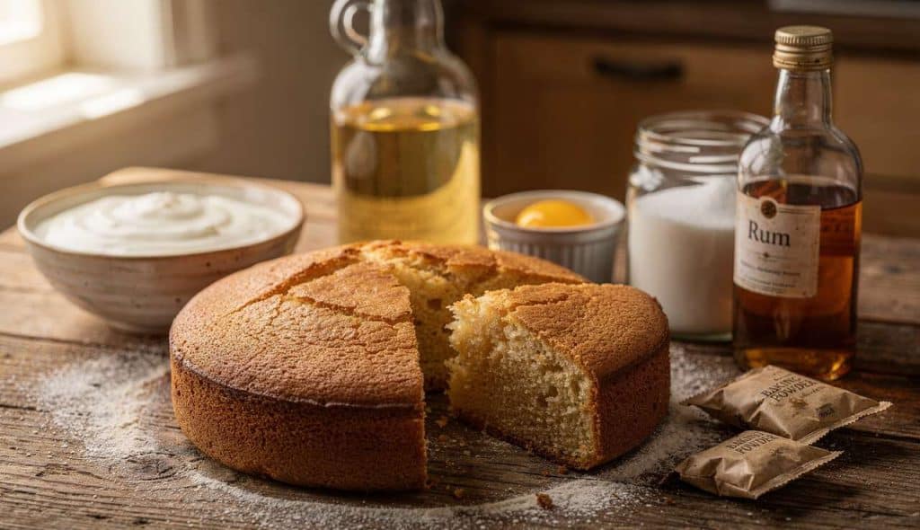 Gâteau au yaourt parfumé au rhum : la recette idéale