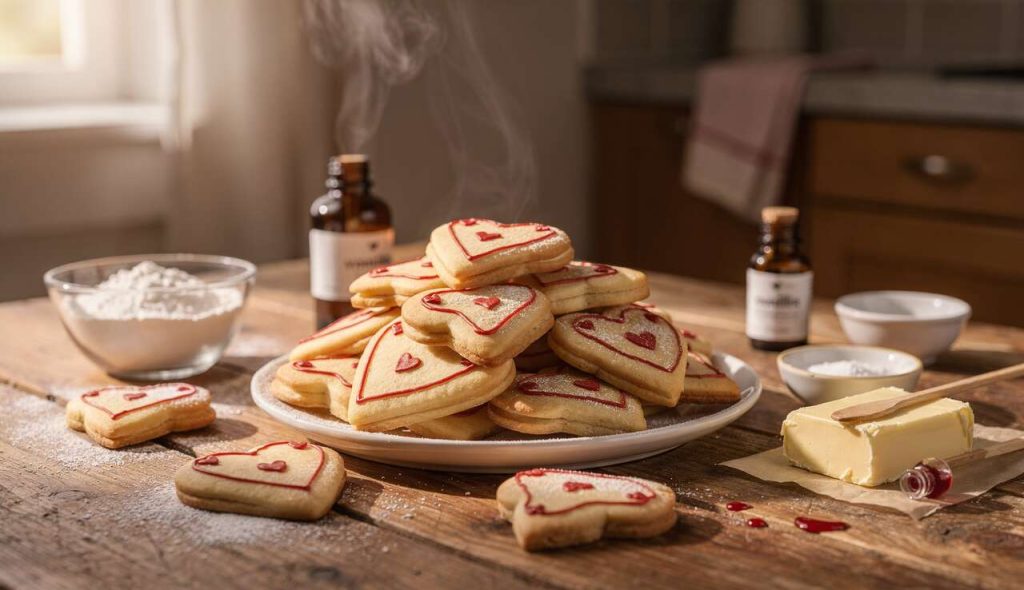 Recette de biscuits en forme de cœur pour la Saint-Valentin : délice gourmand