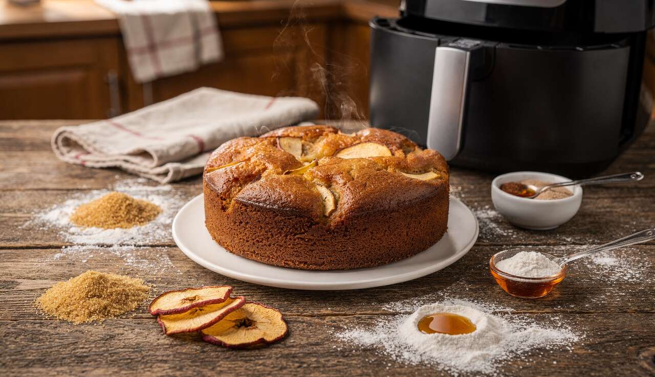 Gâteau Weight Watchers aux pommes au Airfryer : recette saine et gourmande