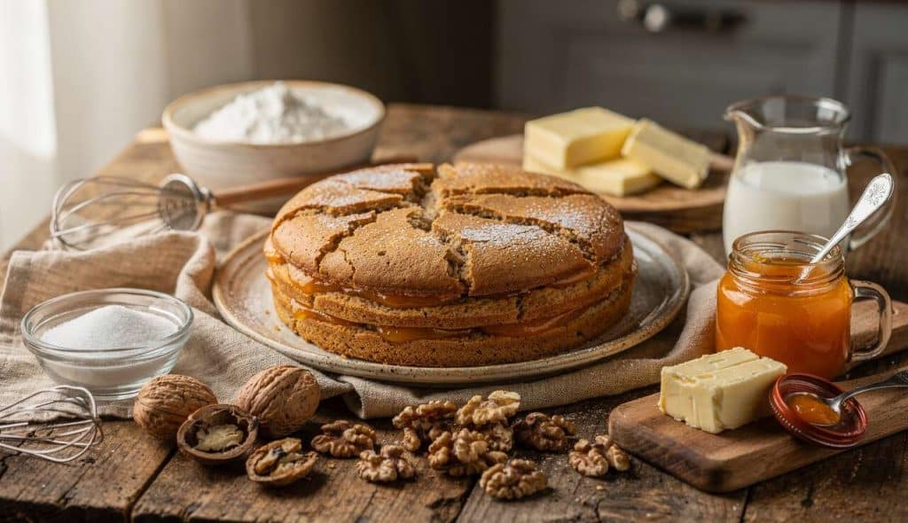 Gâteau de noix des Grisons : recette authentique et savoureuse