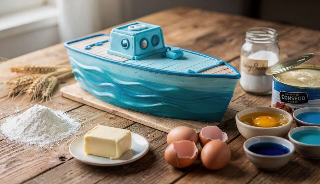 Gâteau en forme de bateau : recette facile et originale