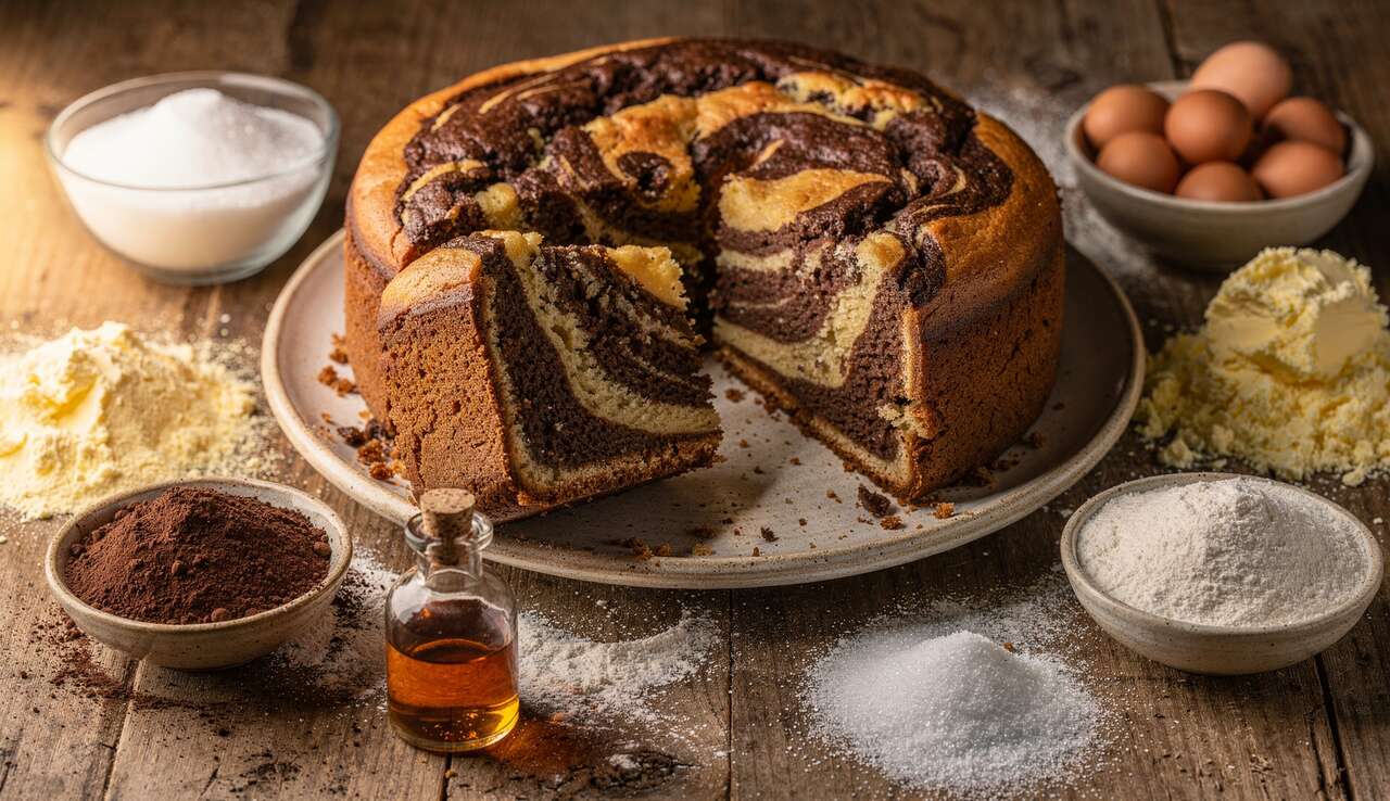 Gâteau marbré au Cook Expert : recette facile et savoureuse