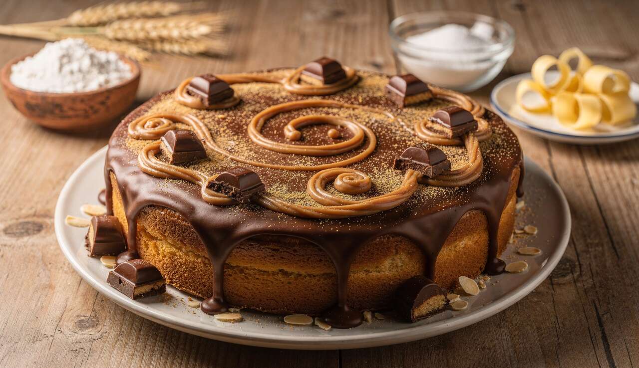 Gâteau d'anniversaire au praliné : recette gourmande