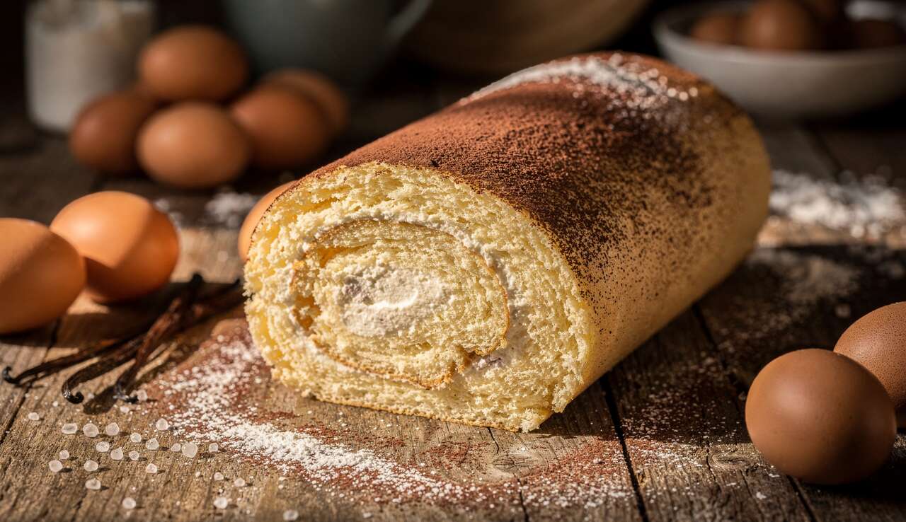 Gâteau roulé de Pâques à la crème mascarpone ultra moelleux