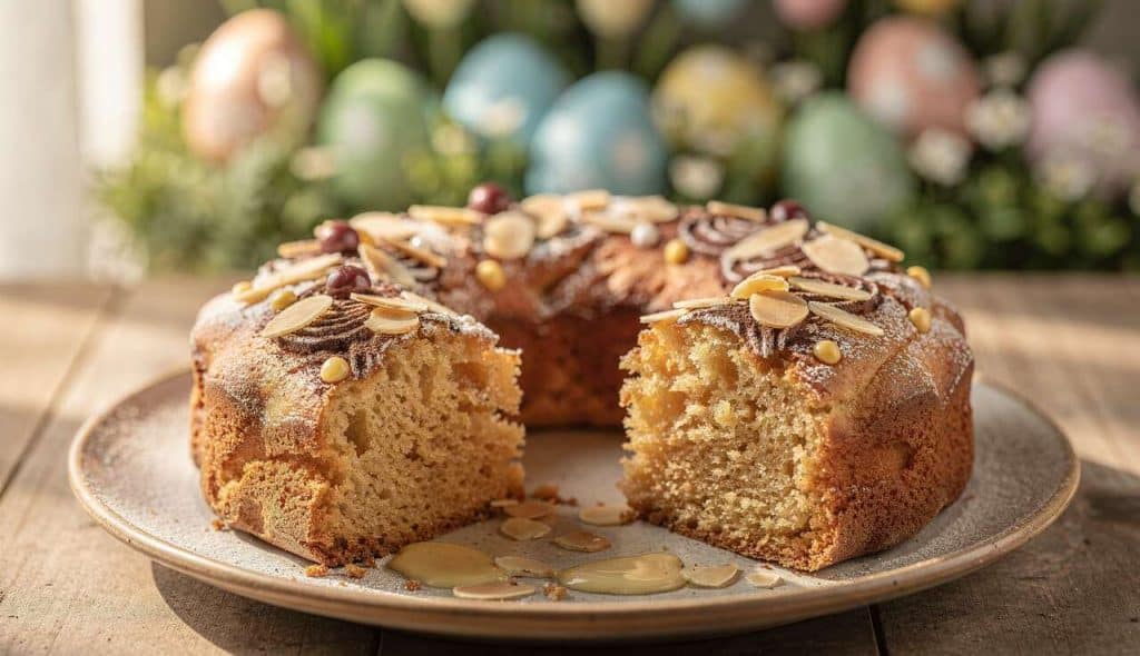 Gâteau de Pâques moelleux au Thermomix : recette couronne festive