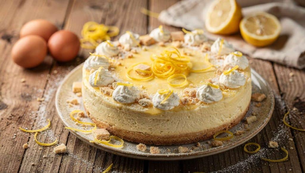 Gâteau au fromage blanc et citron : recette facile et savoureuse