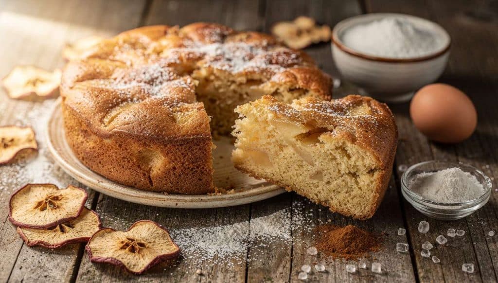 Gâteau sans beurre aux pommes : recette légère et savoureuse