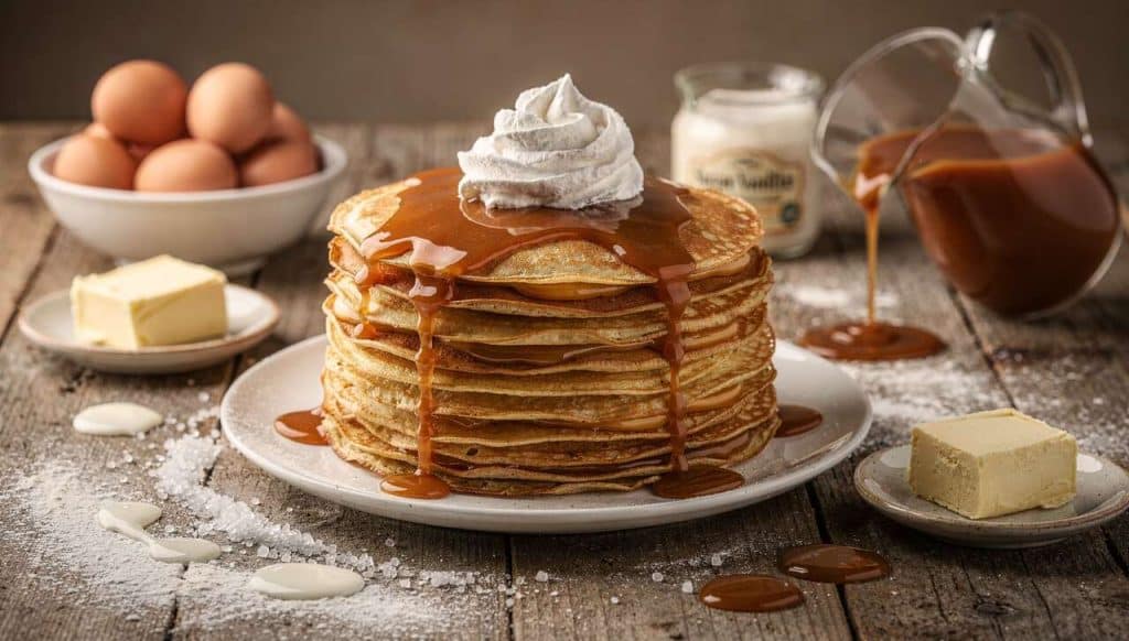 Gâteau de crêpes au caramel : un dessert gourmand et facile