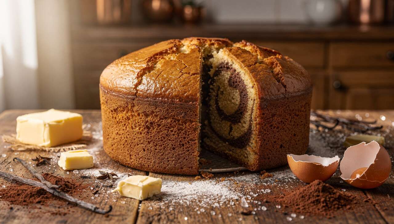 Recette de cake marbré façon Cyril Lignac