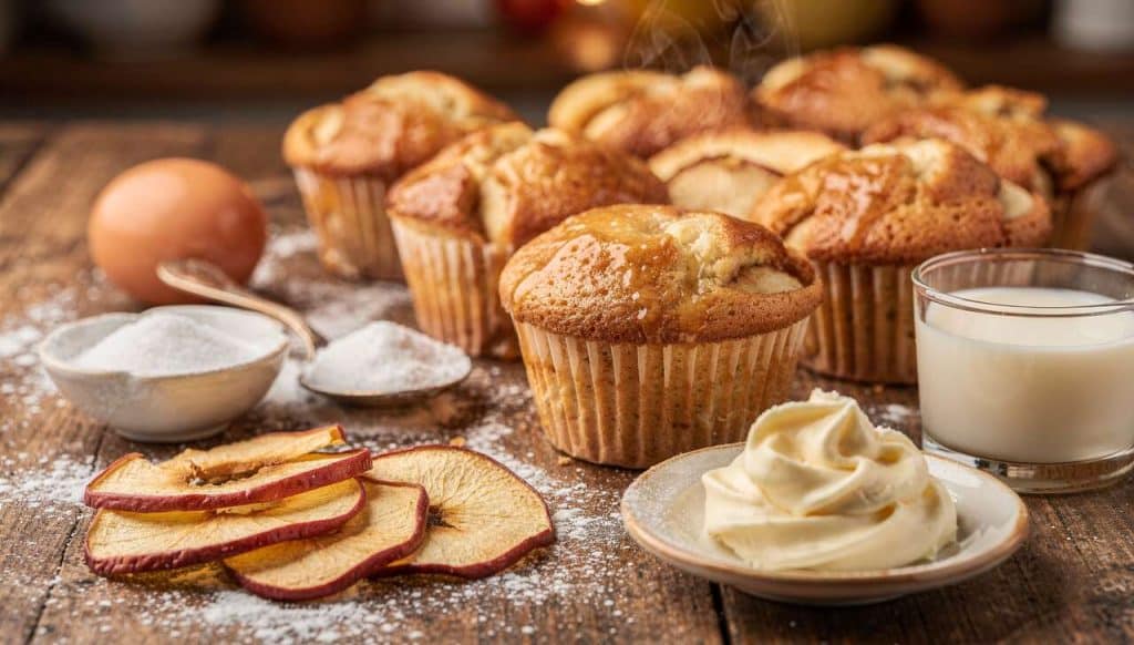 Recette facile : petits gâteaux individuels aux pommes