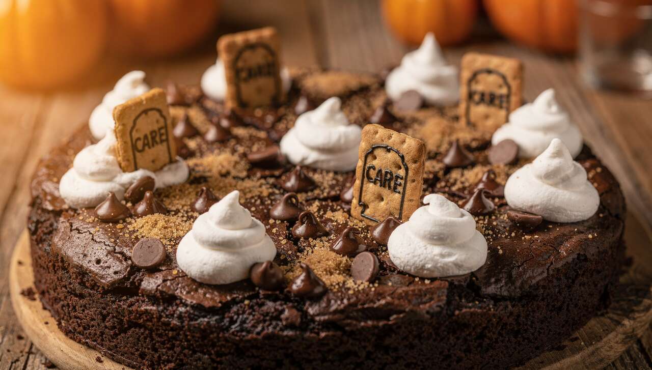 Recette de gâteau tombes en brownies pour Halloween