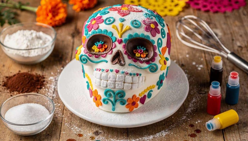 Gâteau Calavera : recette de tête de mort mexicaine