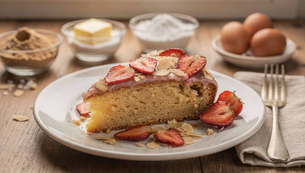 Recette gâteau fraise amande : délice fruité et gourmand