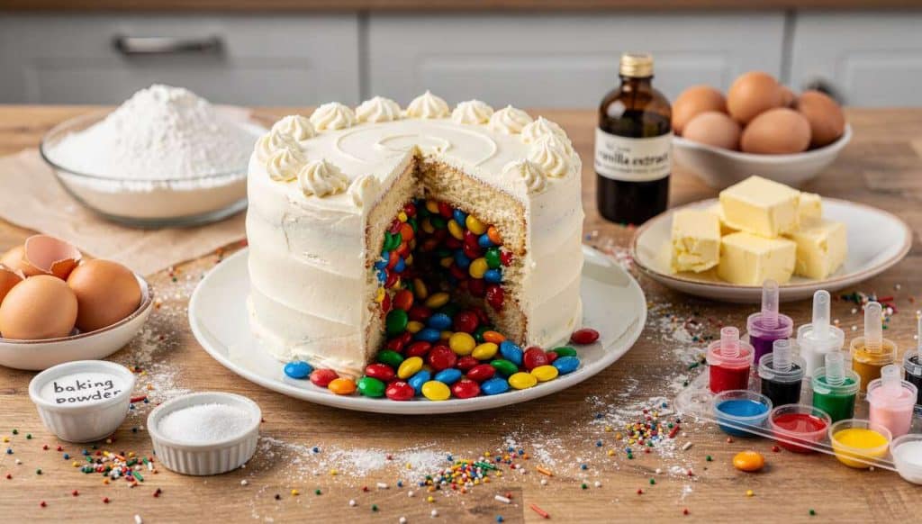 Recette de gâteau surprise d'été : piñata aux bonbons
