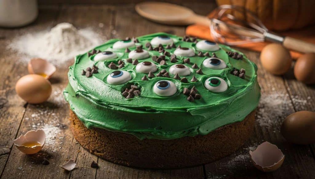Gâteau yeux de monstre : recette Halloween effrayante