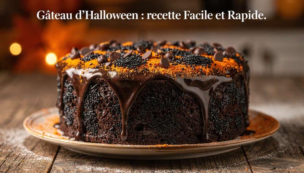 Gâteau d'Halloween : recette Facile et Rapide