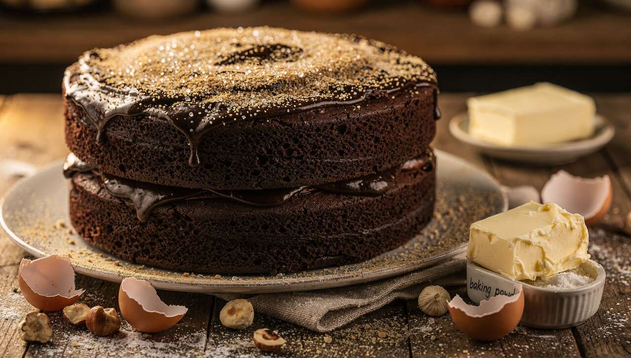 Délice irrésistible : recette facile de gâteau au chocolat noisette