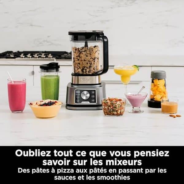 Découvrez notre test complet du Ninja Foodi Power Nutri Blender CB350EU avec ses 1200W de puissance. Performance, polyvalence et qualité : tous les détails pour bien choisir votre blender. 