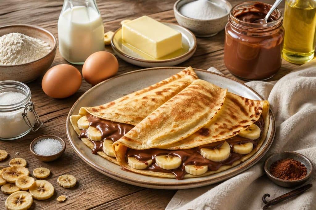 Crêpes fourrées Nutella et banane : la recette gourmande