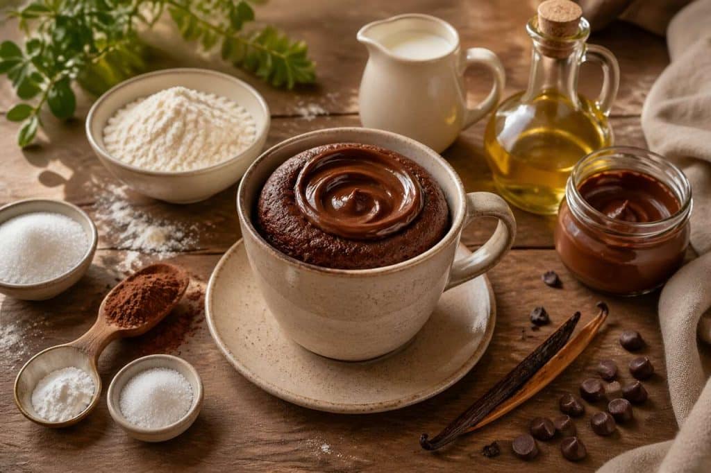 Mug cake Nutella : recette moelleuse en 5 minutes