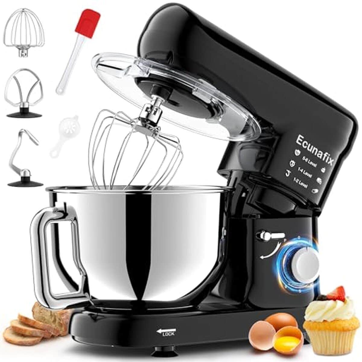 Test du robot pâtissier multifonction 1500 W 6, 5 L