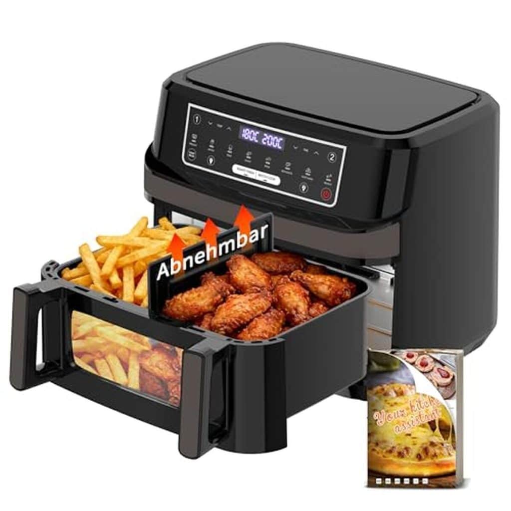 Test : friteuse xxl à air chaud Air Fryer 12L, double zone et écran tactile