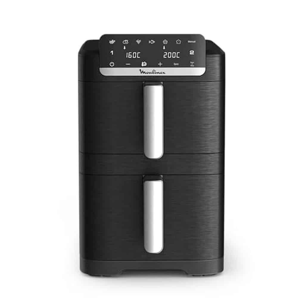 Test : moulinex air fryer crispy stack 10 L, efficacité et gain de place
