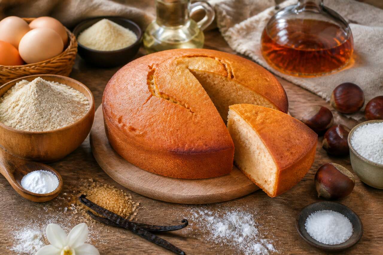 Découvrez la recette de gâteau à la farine de châtaigne facile et savoureuse