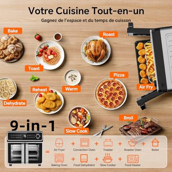 Découvrez notre test complet de la friteuse sans huile EMPHSISM 23L XXL : performances, polyvalence, avantages et inconvénients pour bien choisir votre appareil. 