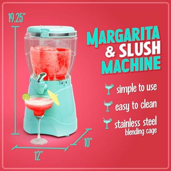 Découvrez notre test détaillé de la machine à boissons gelées Nostalgia. Capacité 3, 7 L, margarita efficace et facile à nettoyer : tous les avantages de ce modèle. 