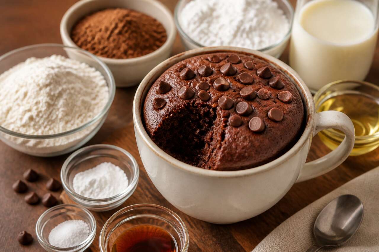 Recette de gâteau en tasse au micro-ondes : un dessert rapide en 5 minutes