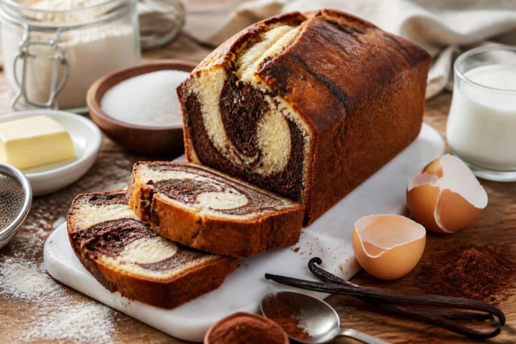Recette gâteau marbré moelleux et facile