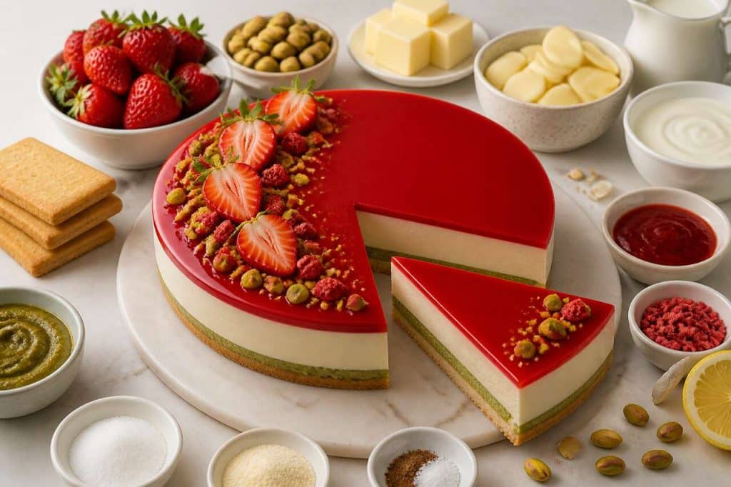 Recette du Montebello aux fraises et pistaches