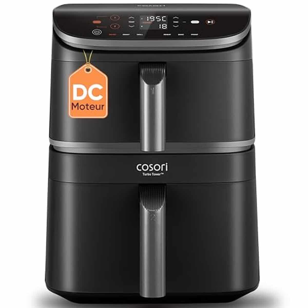 Test : cosori air fryer turbo tower 10, 8l, l'innovante friteuse sans huile à 2 tiroirs