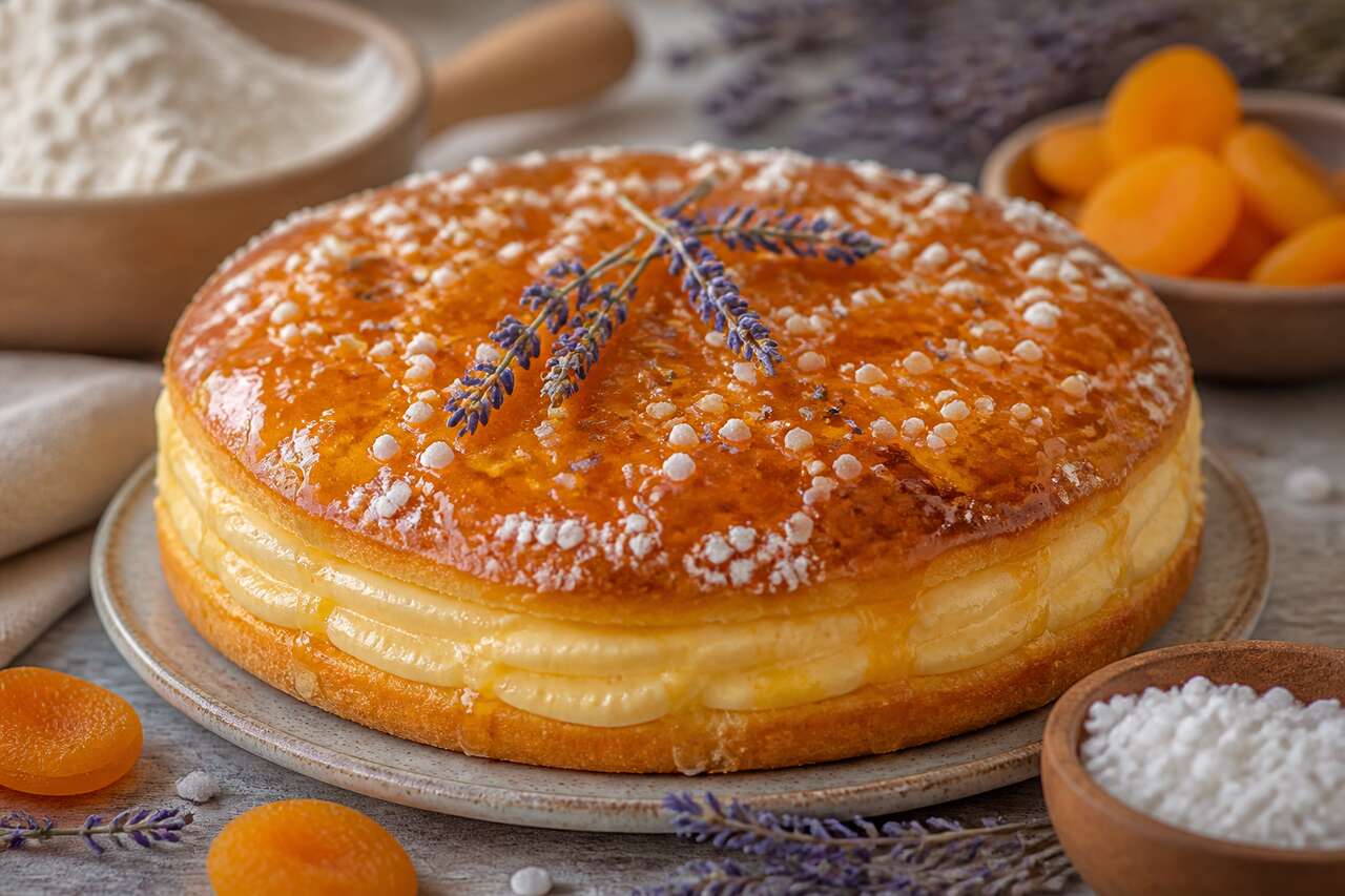 Recette de tropézienne abricot et lavande