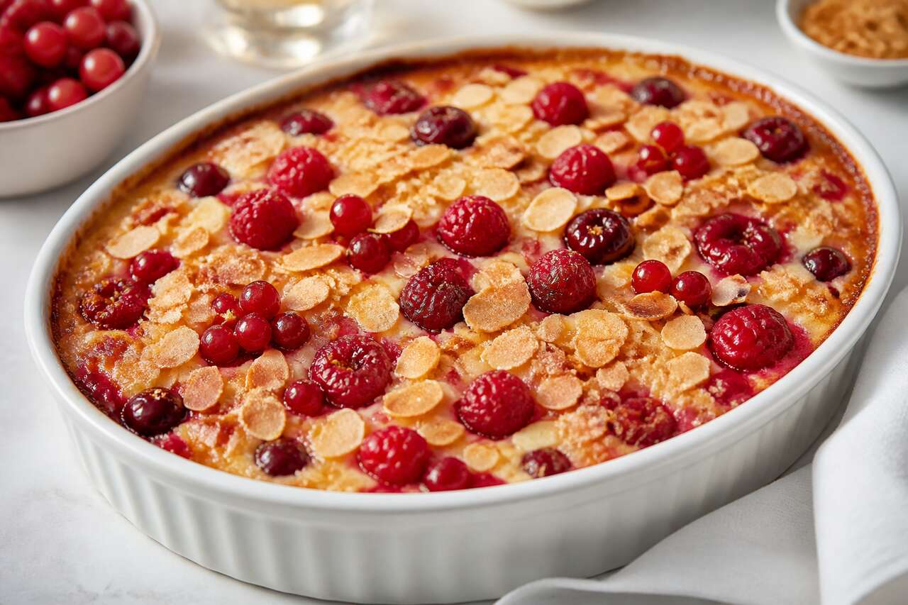Recette du gratin de fruits rouges