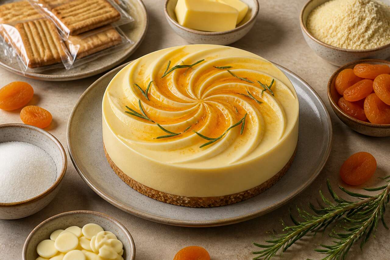 Recette d'entremets abricot et romarin