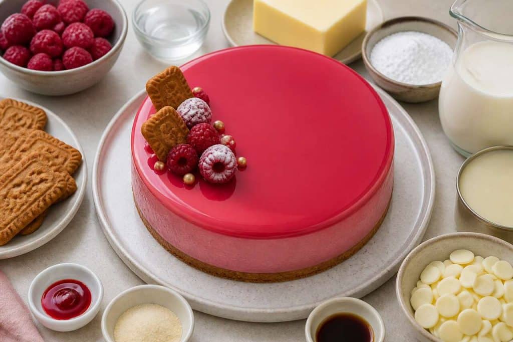 Recette d'entremets à la framboise
