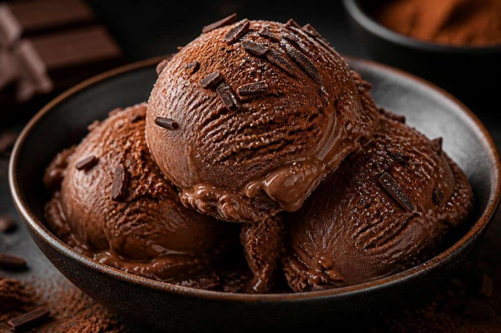 Recette de glace au chocolat maison