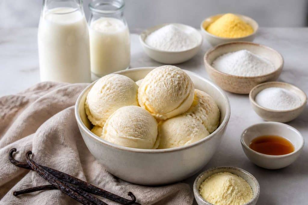 Recette de glace à la vanille maison