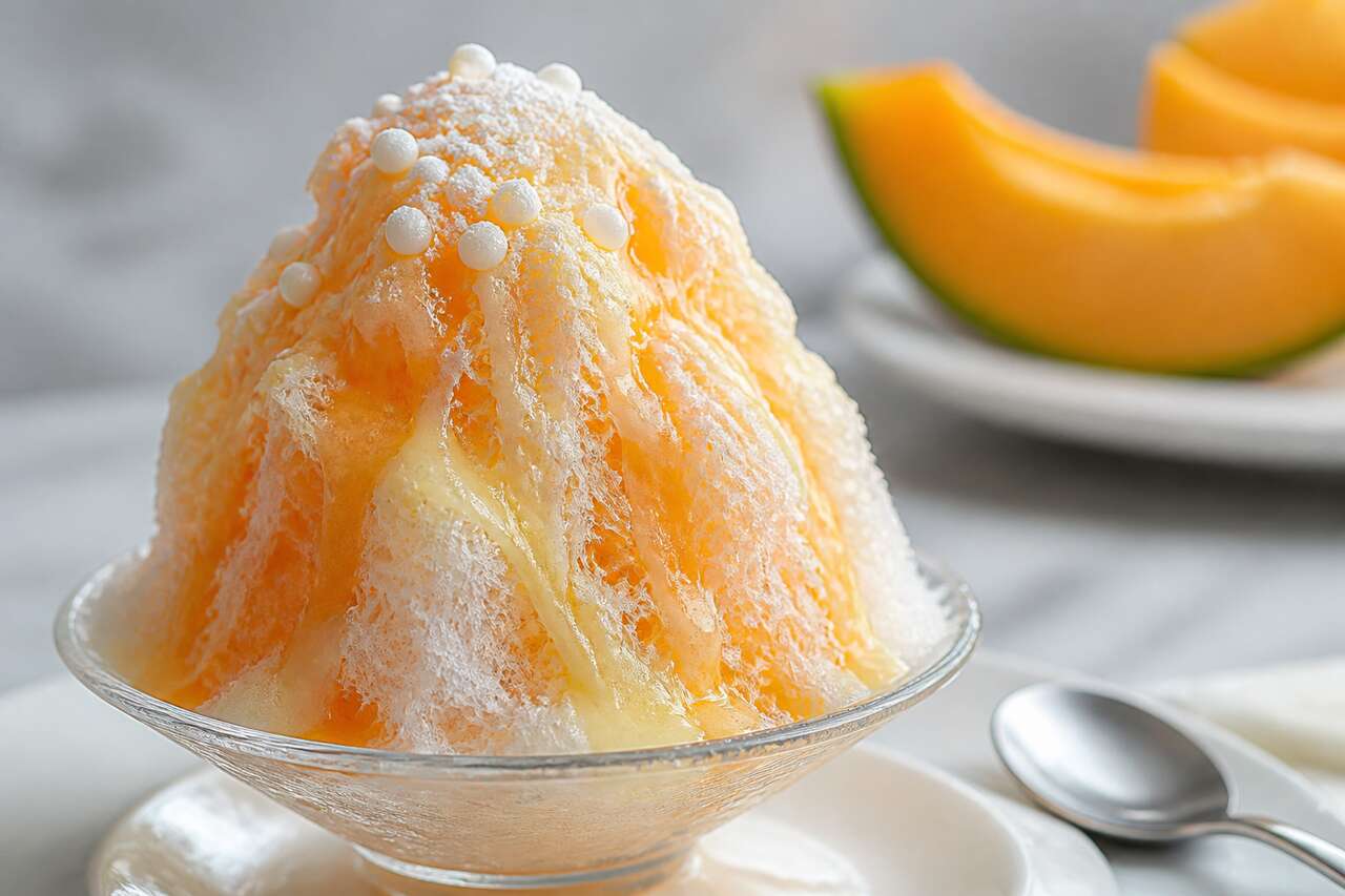 Recette de kakigori au melon