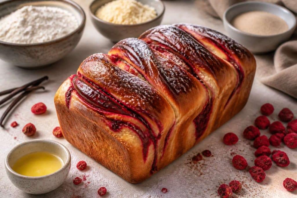 Recette de babka aux fruits rouges