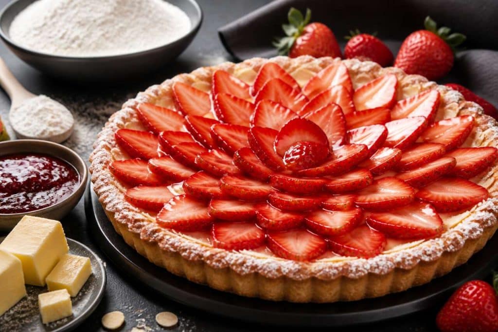 Tarte aux fraises sablée : recette gourmande à la crème pâtissière
