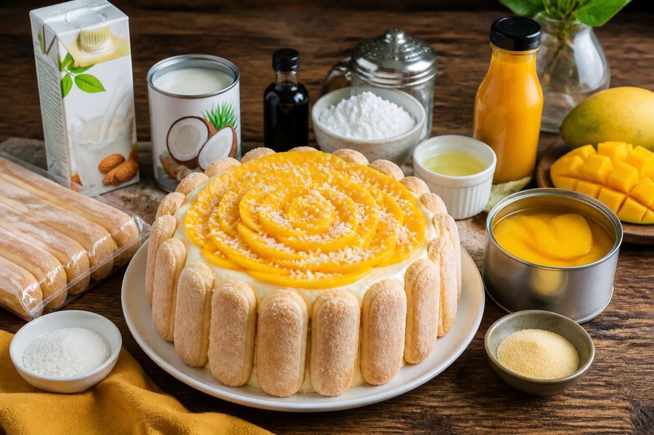 Recette de charlotte vanille mangue