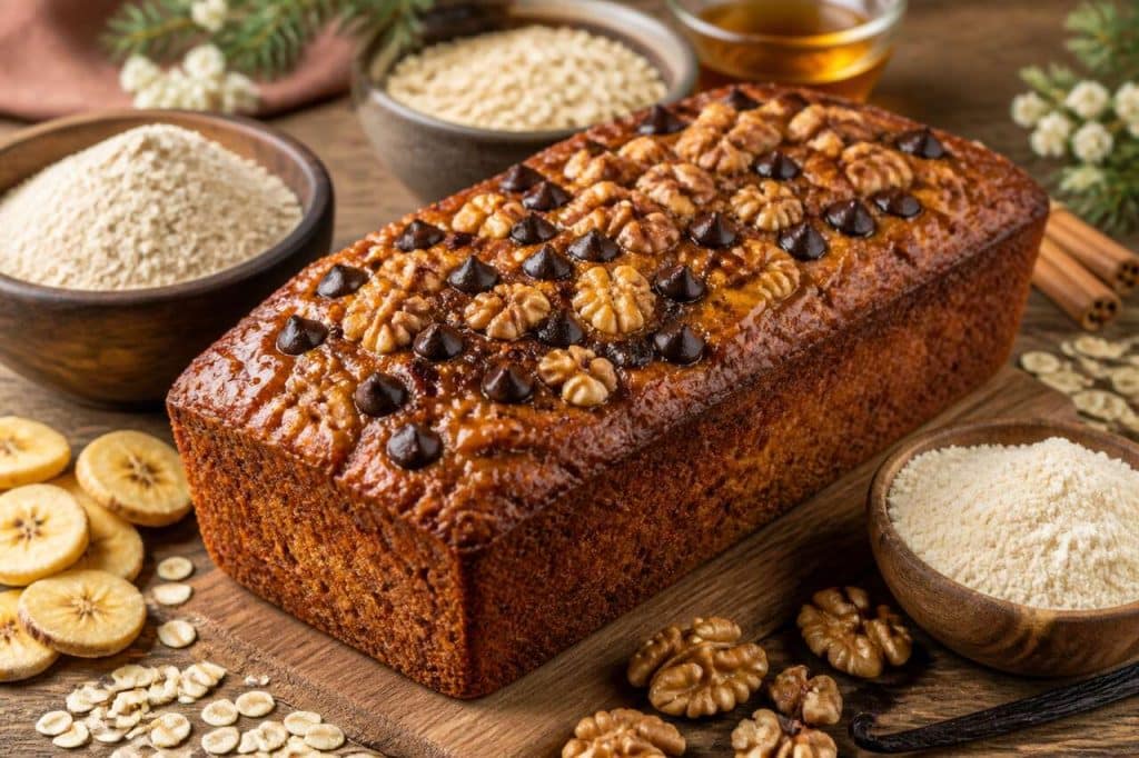 Recette de banana bread healthy : cake à la banane moelleux