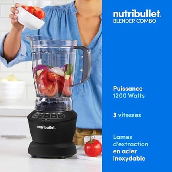 Découvrez notre test détaillé du Nutribullet NBF500MB, le mixeur puissant 1200W idéal pour smoothies et préparations : performances, avantages et inconvénients. 