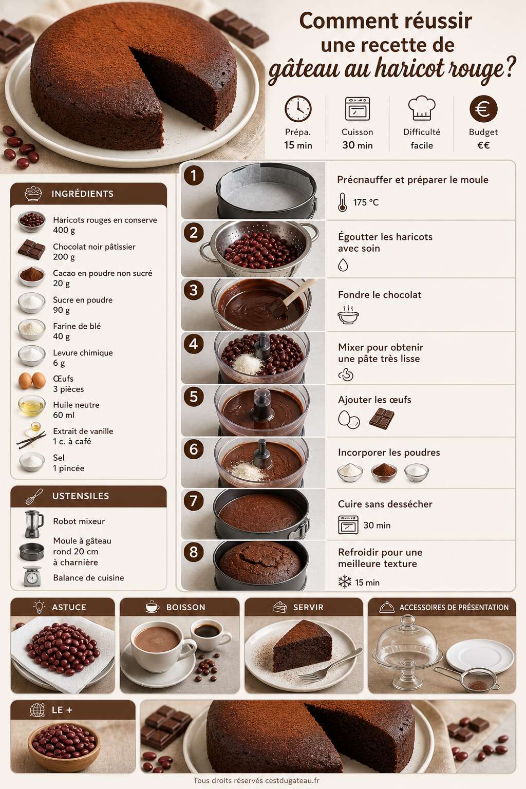 Fiche recette Comment réussir une recette de gâteau au haricot rouge ? Fiche recette Comment réussir une recette de gâteau au haricot rouge ?