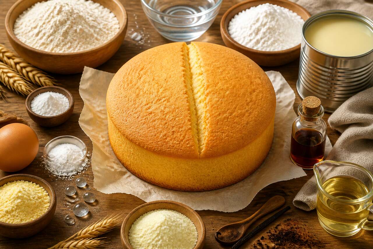 Cake sucré moelleux à la vanille