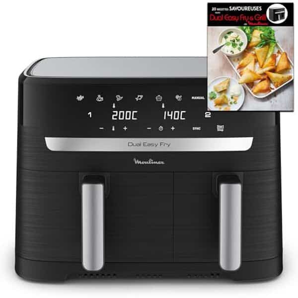 Découvrez notre test détaillé de la friteuse Moulinex Dual Essential : capacité XXL, performance et avis pour 8 personnes. Caractéristiques, avantages et résultats.